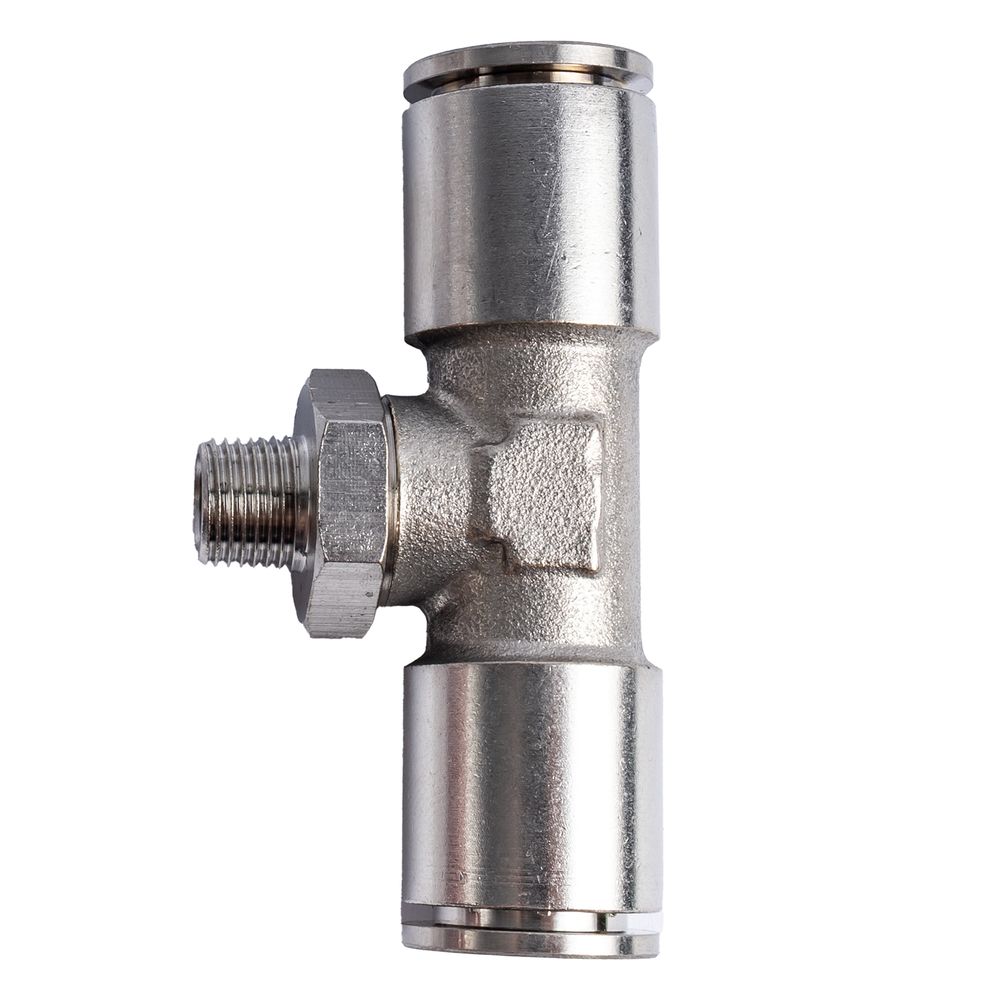 Metal Pu Fitting T-joint 12mm 1/8' M